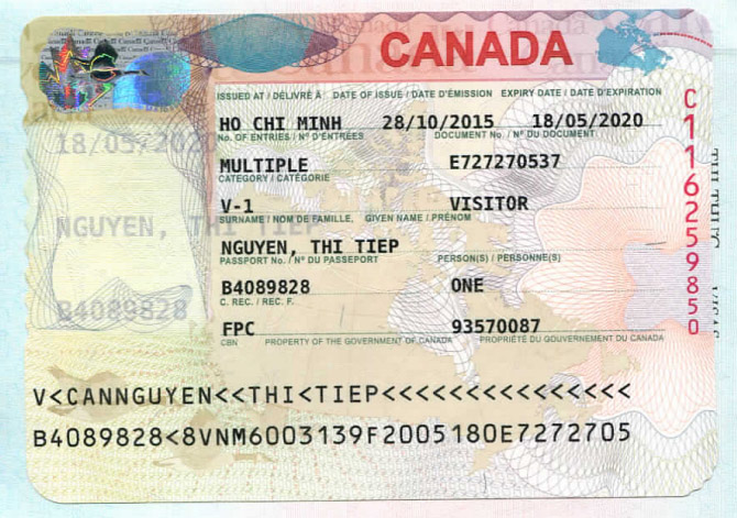 Chúc mừng visa thăm thân Canada Nguyễn Thị Tiệp